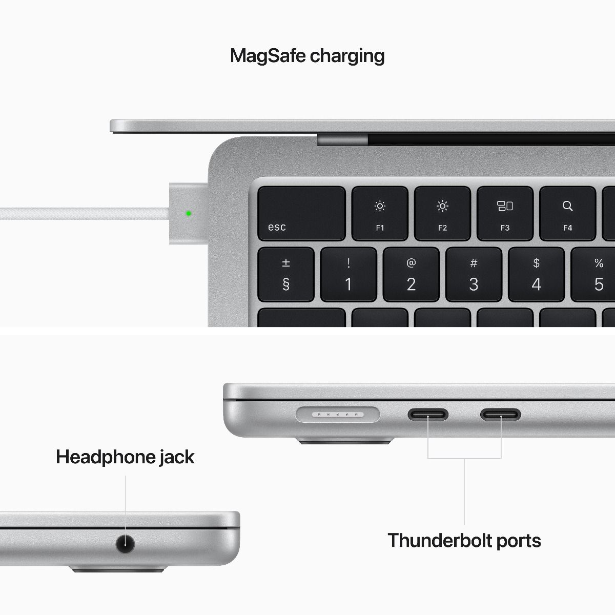 MacBook Air 13", Apple M2 8jadrové CPU, 10jadrové GPU, 16GB RAM, 256GB SSD, SK - strieborný