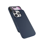 Kryt pre iPhone 16 Pro Epico Leather Pro Mag+ Case - modrý