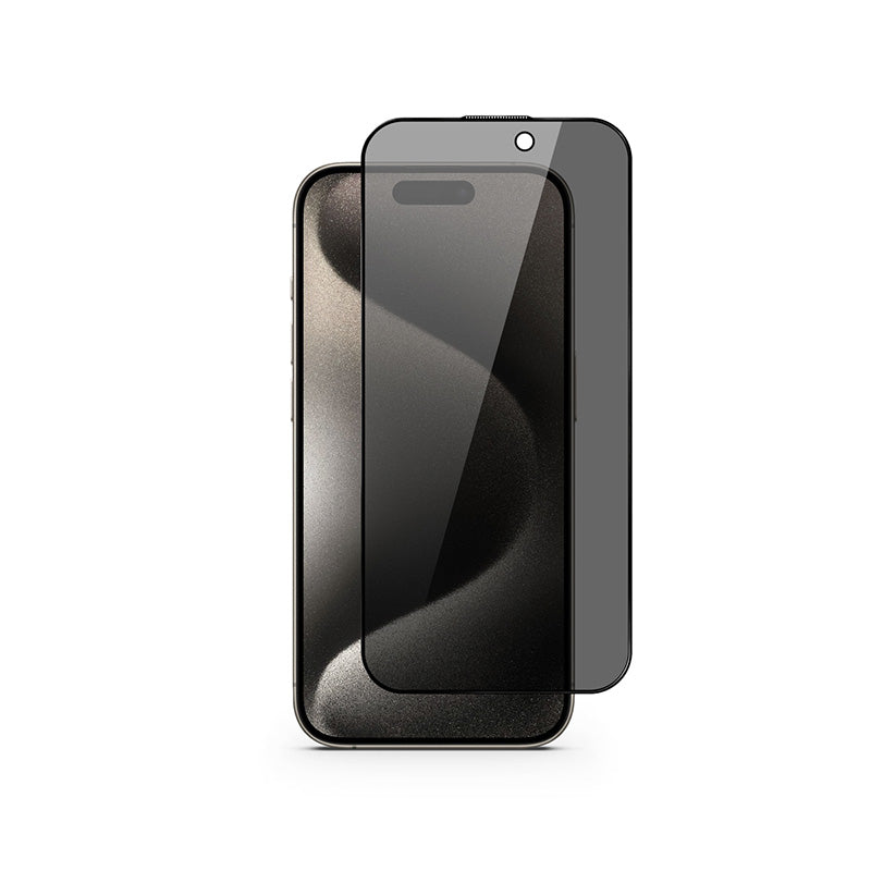 Ochranné sklo pre iPhone 15 Pro Max Epico Edge to Edge Privacy Glass IM - s aplikátorom