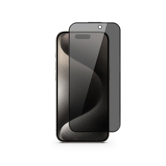 Ochranné sklo pre iPhone 15 Pro Max Epico Edge to Edge Privacy Glass IM - s aplikátorom