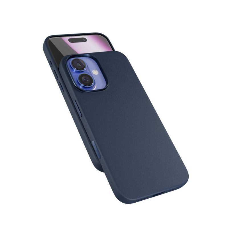 Kryt pre iPhone 16 Epico Leather Pro Mag+ Case - modrý