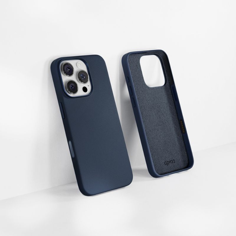 Kryt pre iPhone 16 Pro Epico Leather Pro Mag+ Case - modrý