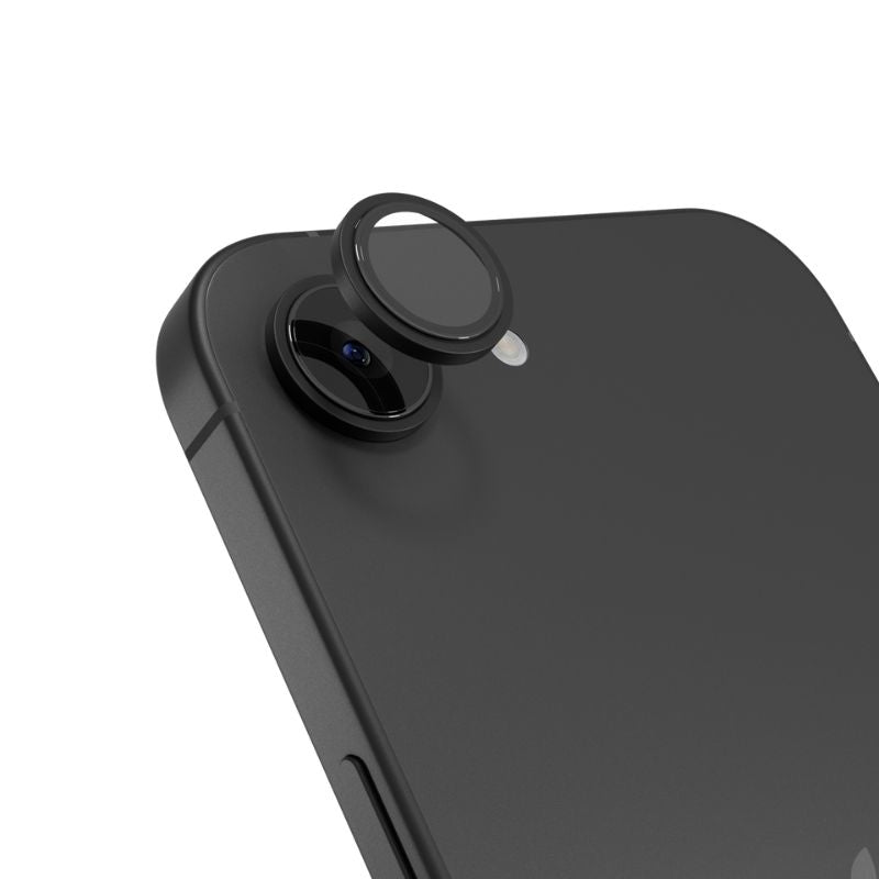 Ochrana objektívov pre iPhone 16e/17e Epico Aluminium Lens Protector - čierna