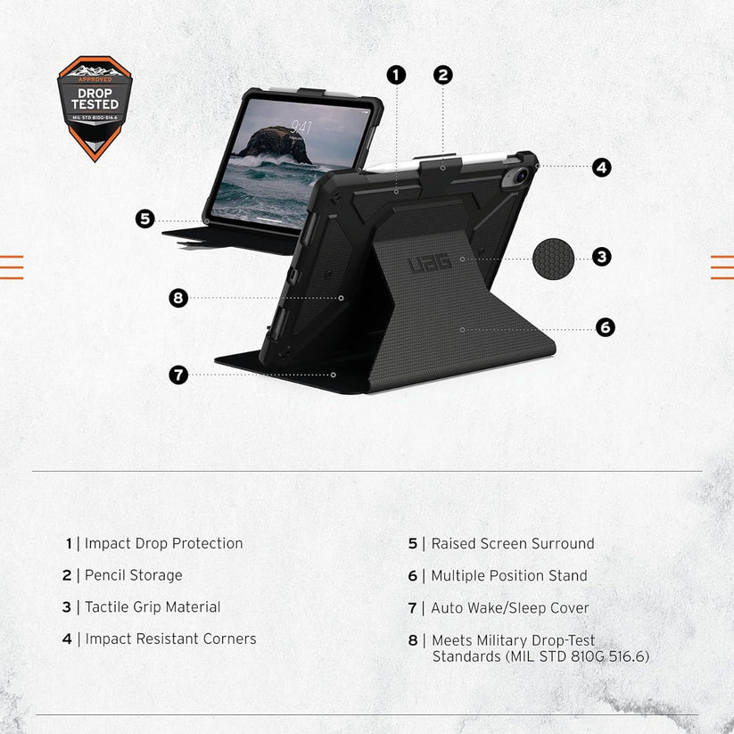 UAG Metropolis SE for iPad 10.9" (2022) Black