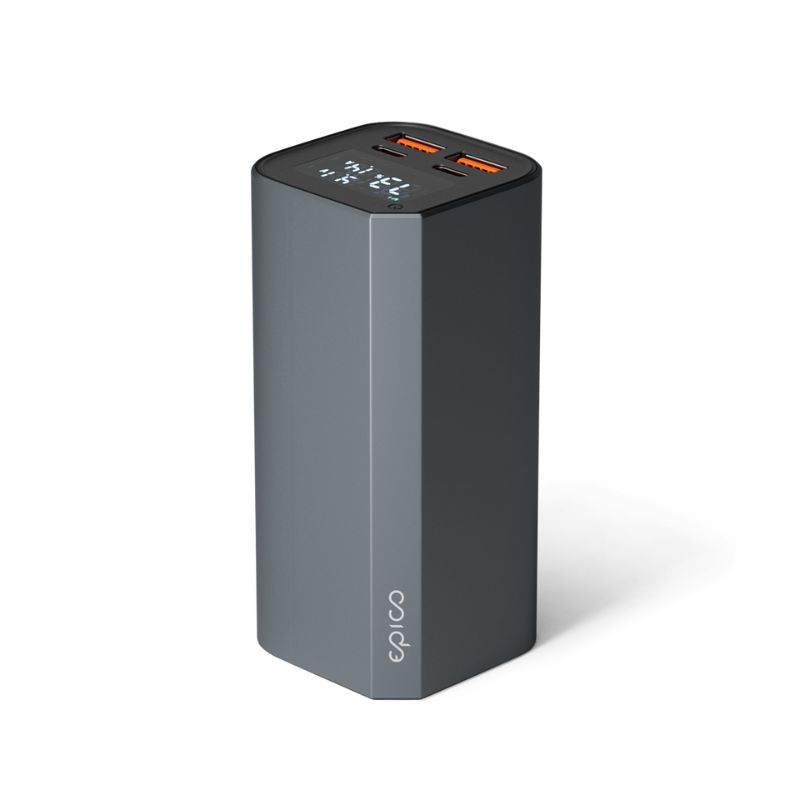 Hliníková powerbanka Epico PD 100W 20 000 mAh - vesmírne sivá