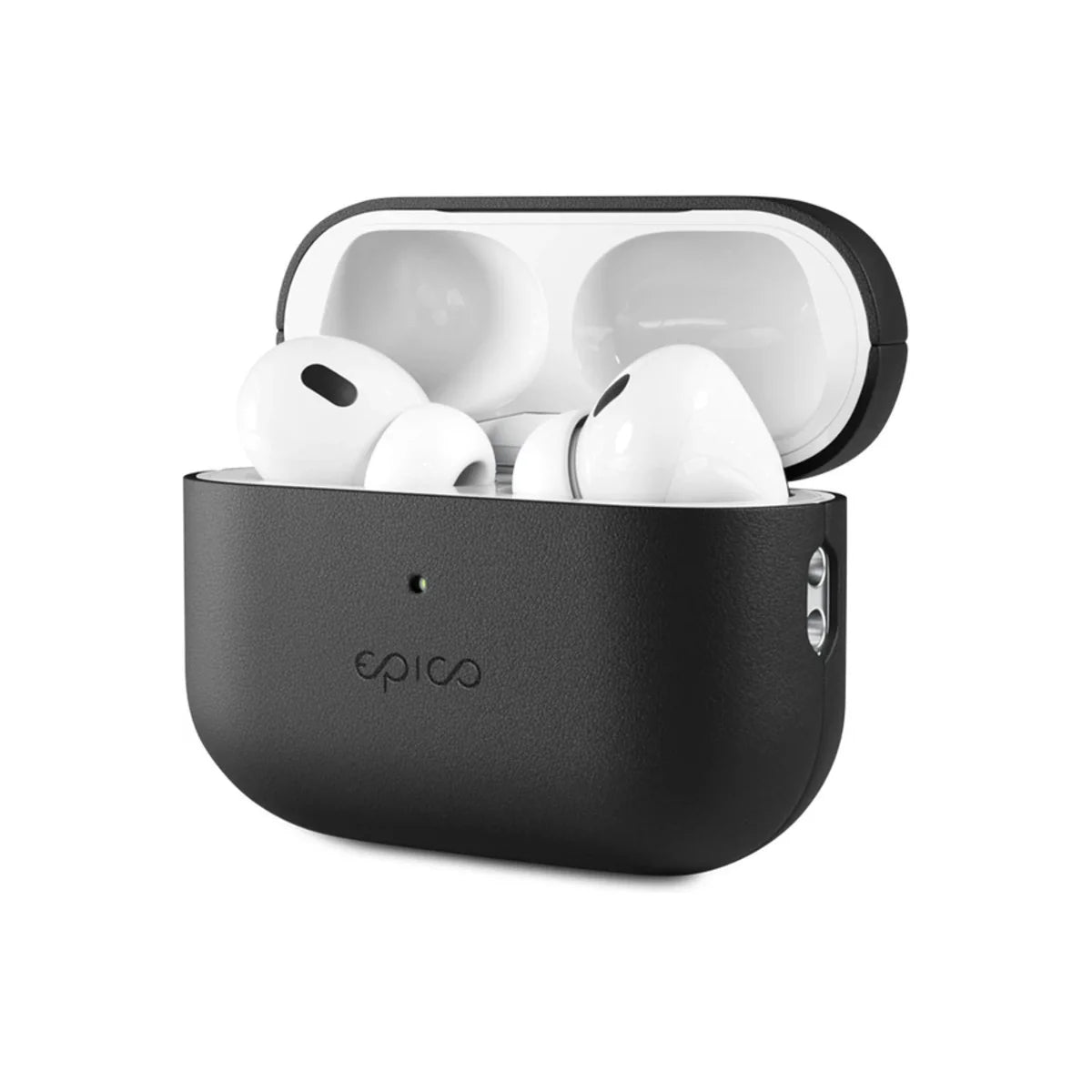 Kožené puzdro pre AirPods Pro 2 Epico Leather Case - čierne