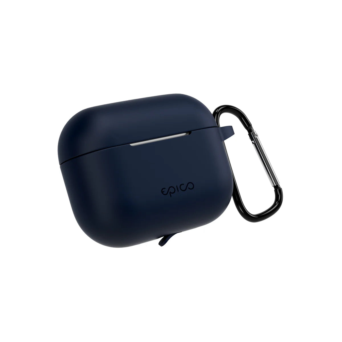 Silikónové puzdro s karabínou pre AirPods Pro 3 Epico - tmavo modré
