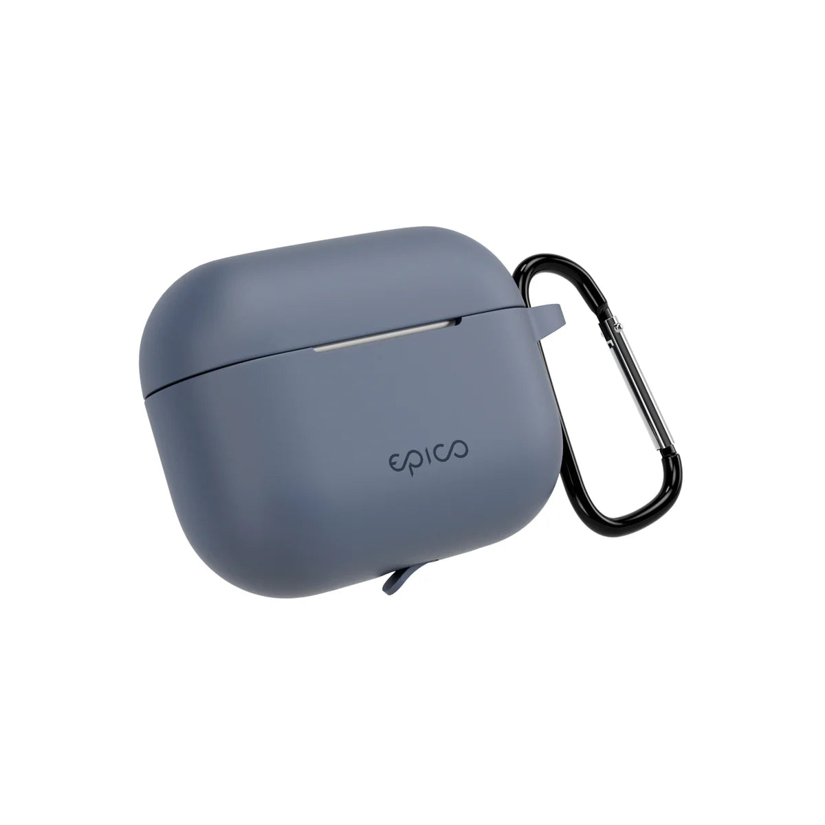 Silikónové puzdro s karabínou pre AirPods Pro 3 Epico - modrošedé