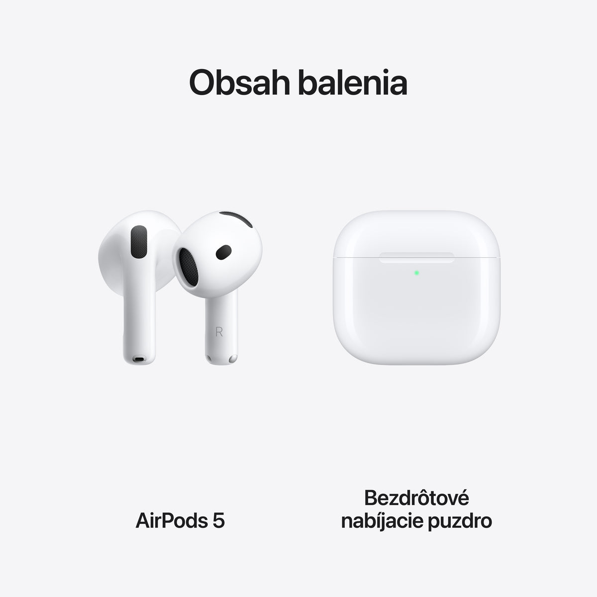 AirPods 5 s bezdrôtovým nabíjacím puzdrom