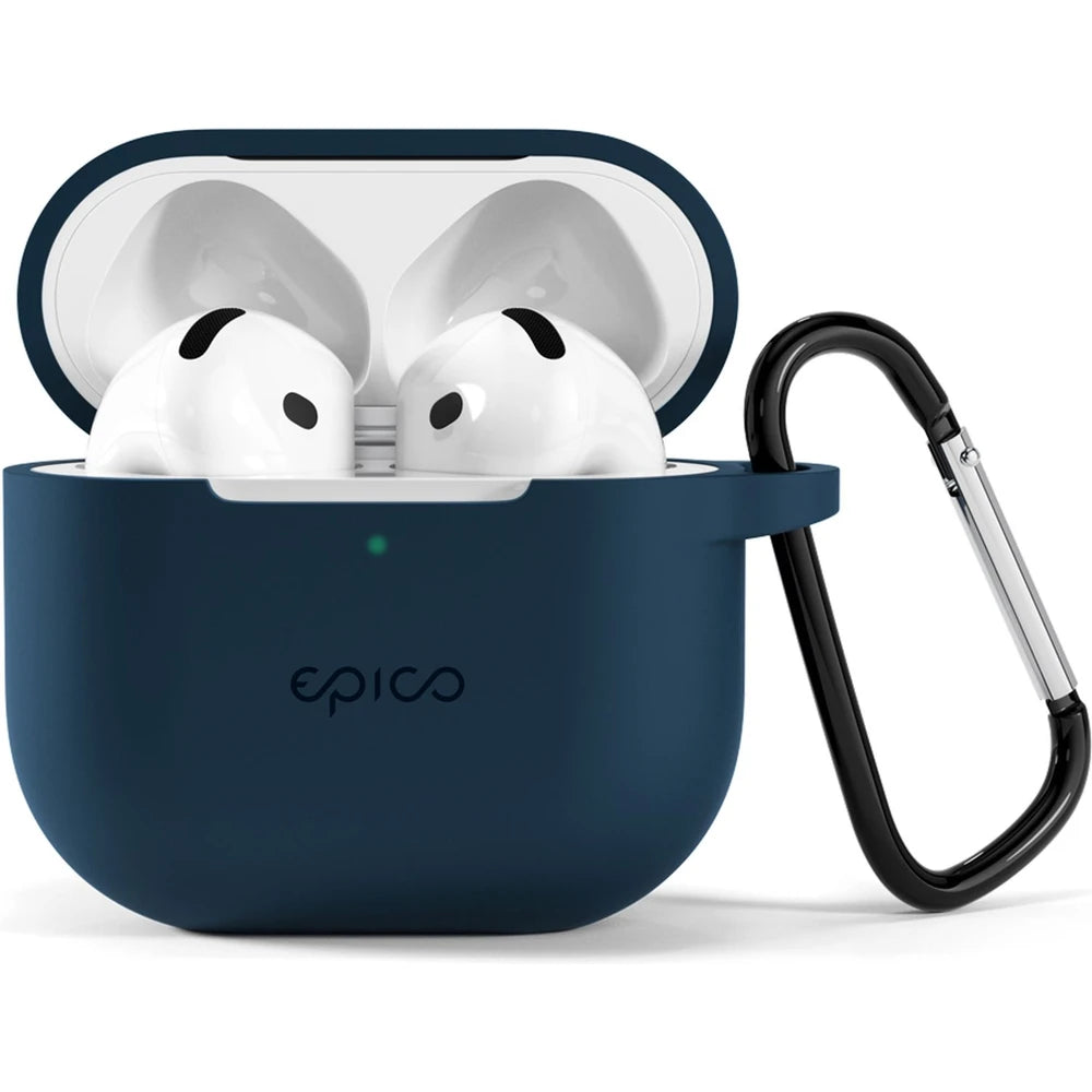 Epico odolný silikónový kryt pre Airpods 4 - tmavomodrý
