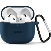 Epico odolný silikónový kryt pre Airpods 4 - tmavomodrý