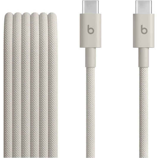 Beats USB-C/USB-C napájací kábel 240W 3m - béžový
