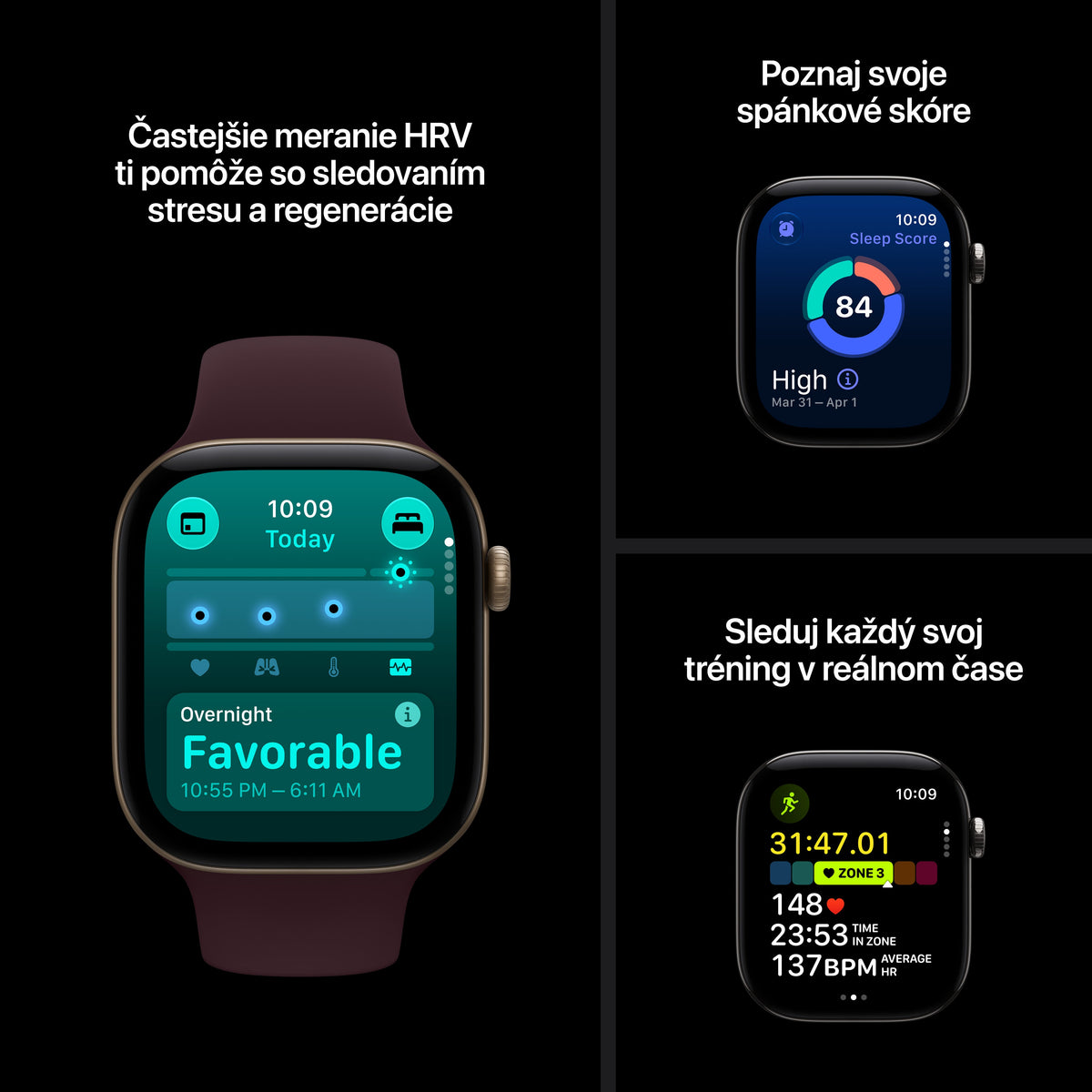 Apple Watch Series 12 GPS 46 mm – hliníkový kryt vo farbe tmavobronzová, športový remienok vo farbe olivová – M/L