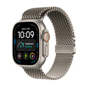 Apple Watch Ultra 4 GPS + Cellular 49 mm – titánový kryt vo farbe prírodná, titánová milánska slučka vo farbe prírodná – L