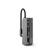 Epico USB-C Hub Pad pre iPad Pro – vesmírne sivý – pohľad na porty