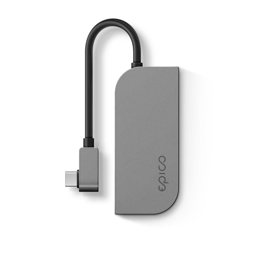 Epico USB-C Hub Pad pre iPad Pro – vesmírne sivý – zadná strana