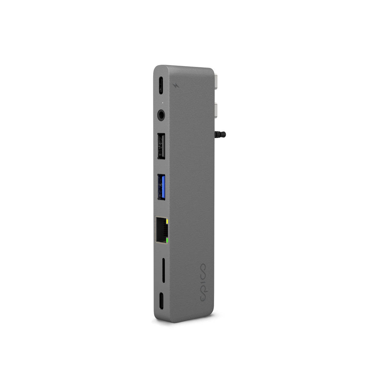 Epico USB-C Hub Pro III pre MacBook – vesmírne sivý – celkový pohľad