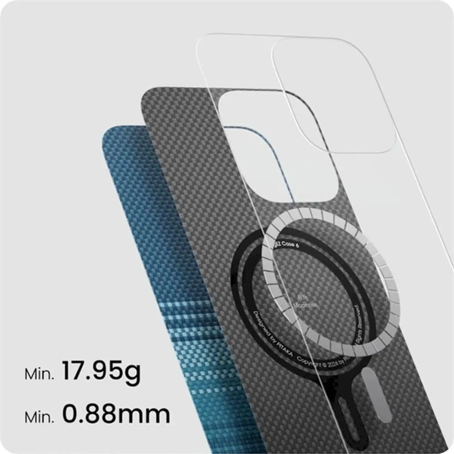 Kryt pre iPhone 16 Pitaka Ultra-Slim Case - Moonrise - iSTYLE.sk