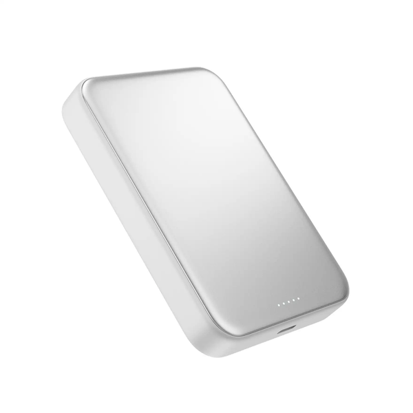 10 000mAh hliníková powerbanka Epico UltraPack Qi2 25W - strieborná