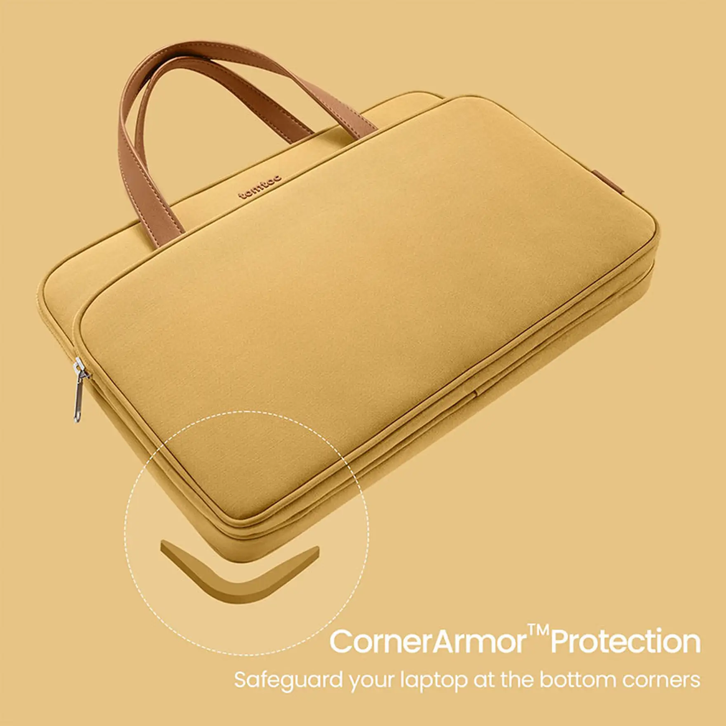 tomtoc Premium taška pre notebook do 14" - žltá