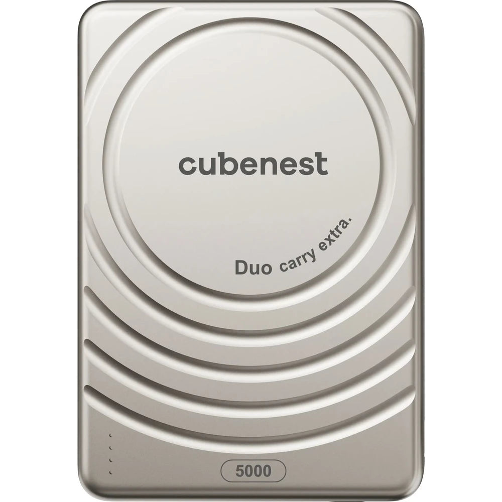 CubeNest S1B3D Slim MagSafe powerbanka (5000 mAh) - prírodný titán - iSTYLE SK