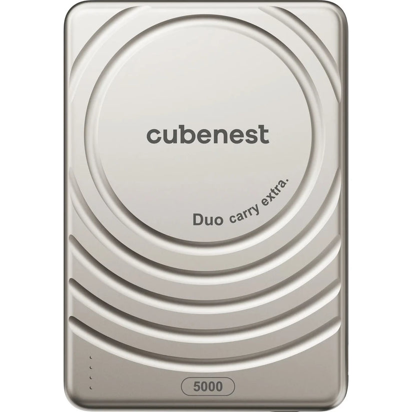 CubeNest S1B3D Slim MagSafe powerbanka (5000 mAh) - prírodný titán - iSTYLE SK