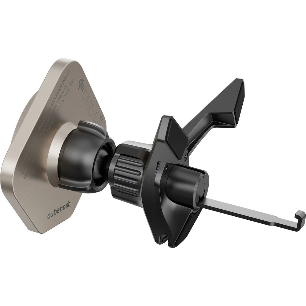 CubeNest SQ1C1 Qi2 (MagSafe) držiak do auta s nabíjaním - titánová - iSTYLE SK