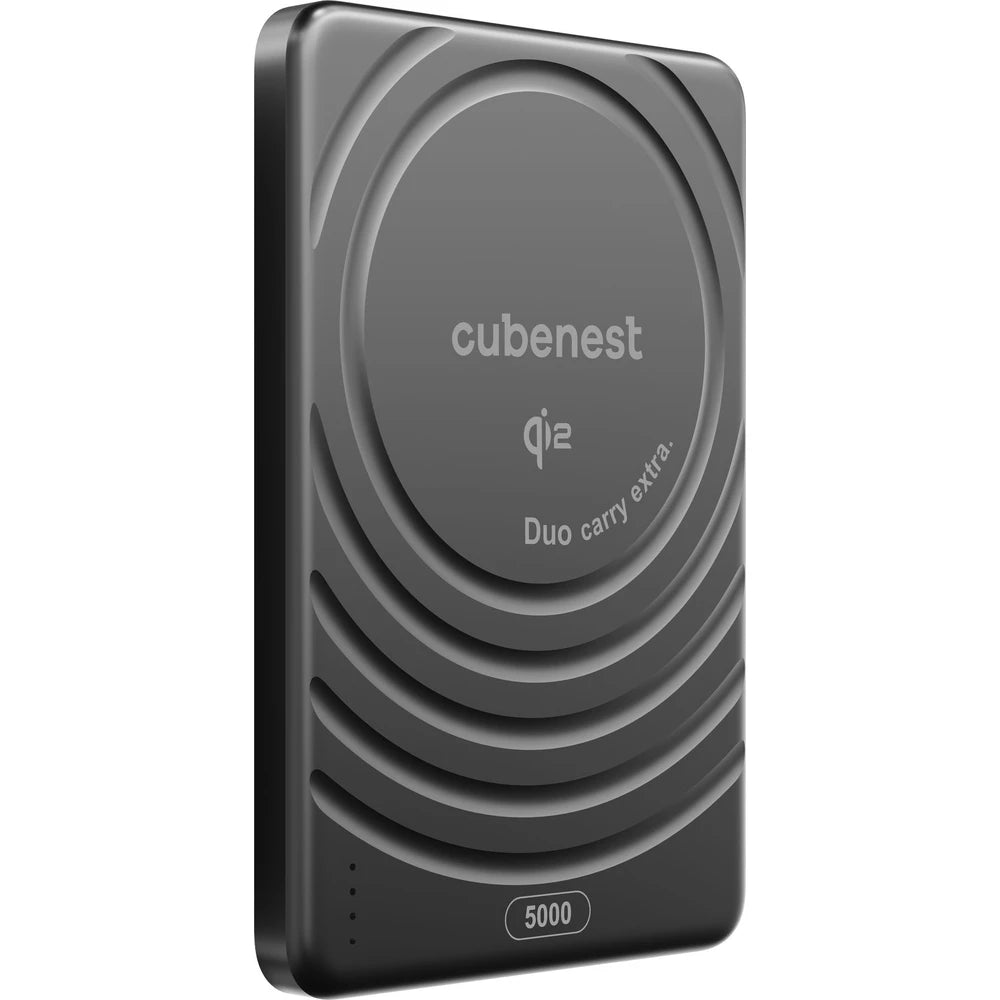 CubeNest SQ1B3D SlimDual Qi2/MagSafe powerbanka 5000 mAh - čierna