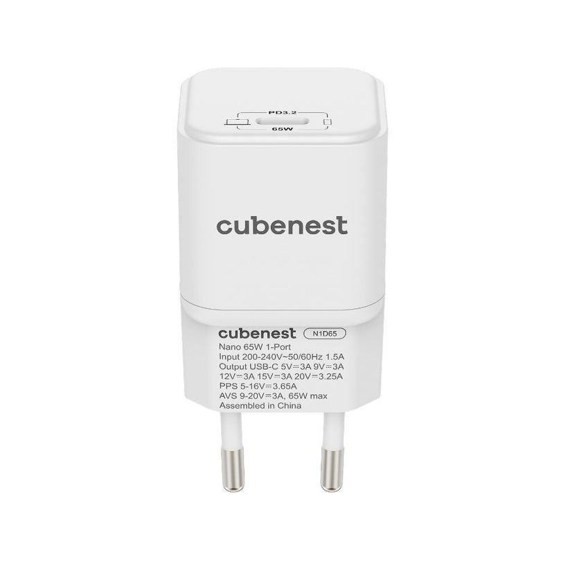 Cubenest PD GaN nano nabíjačka USB-C 65W N1D65 - biela - iSTYLE.sk