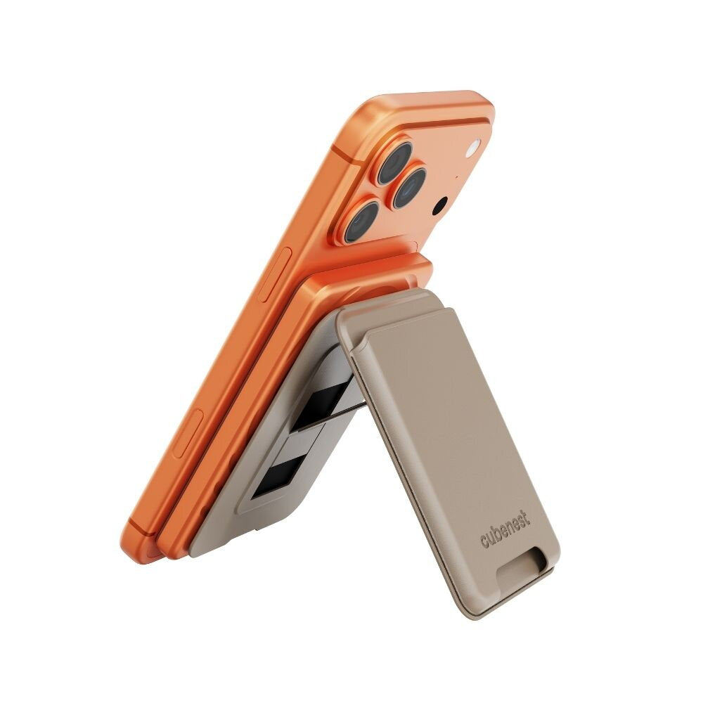 Cubenest Qi2 Magnetická bezdrôtová powerbanka SlimDual 5000 mAh SQ1B3D - oranžová