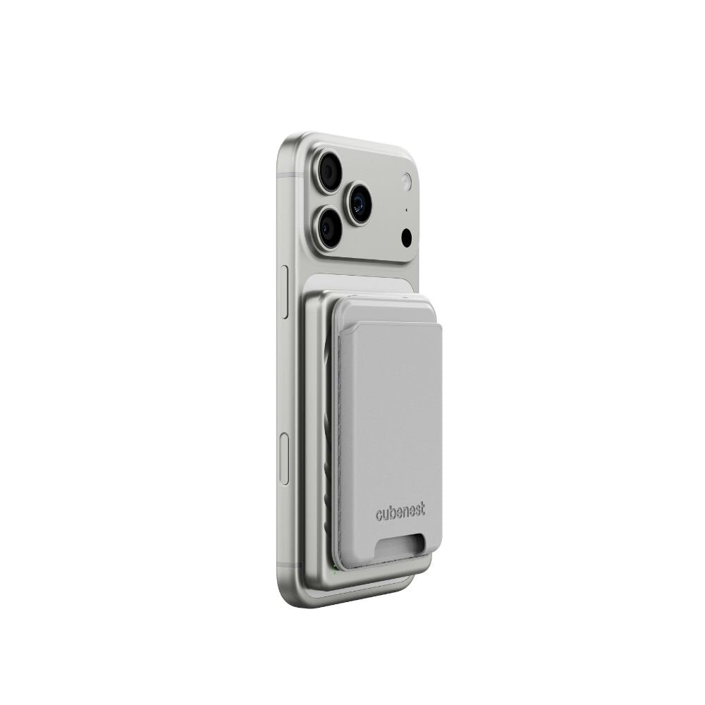 Cubenest Qi2 Magnetická bezdrôtová powerbanka SlimDual 5000 mAh SQ1B3D - strieborná - iSTYLE.sk