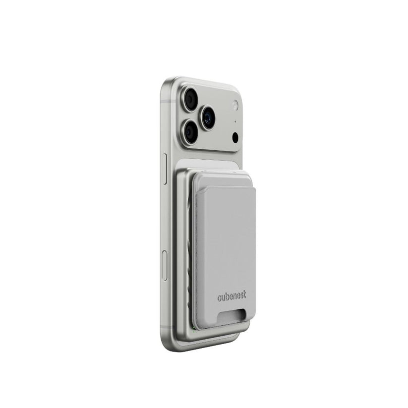 Cubenest Qi2 Magnetická bezdrôtová powerbanka SlimDual 5000 mAh SQ1B3D - strieborná - iSTYLE.sk