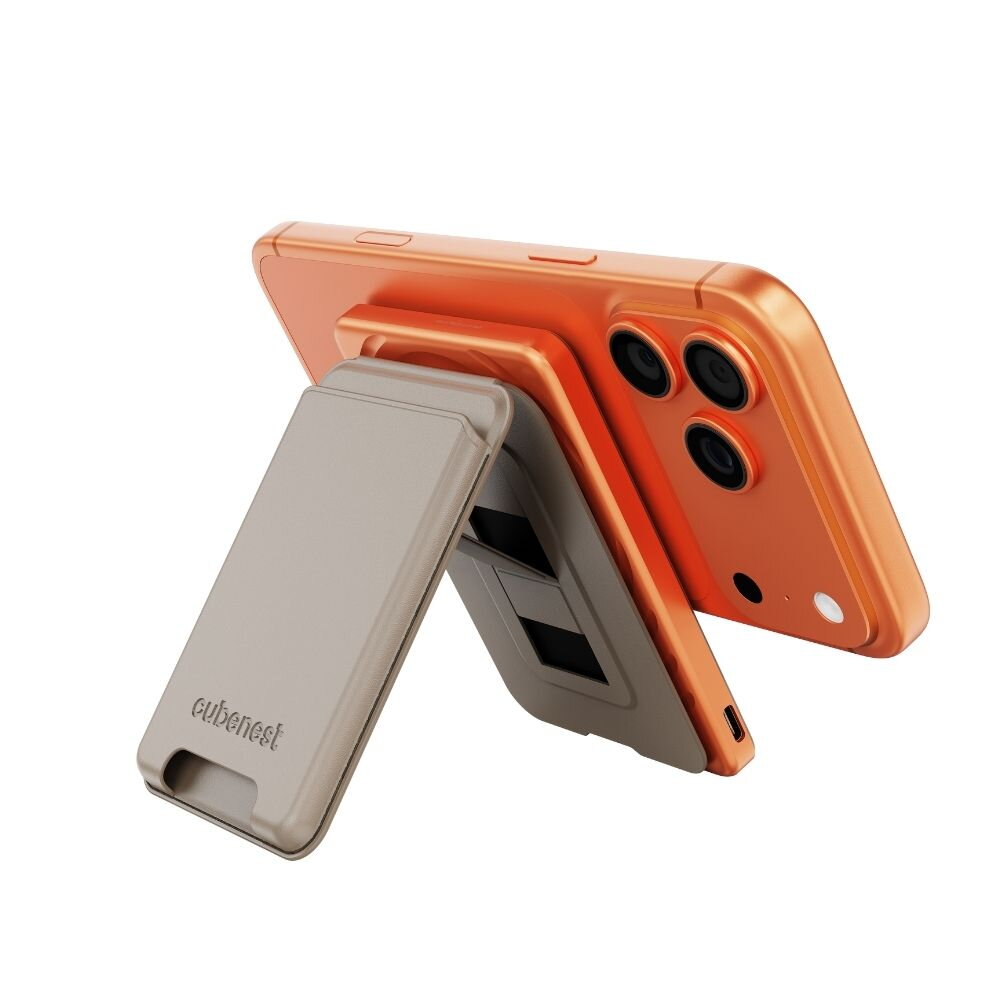 Cubenest Qi2 Magnetická bezdrôtová powerbanka SlimDual 5000 mAh SQ1B3D - oranžová