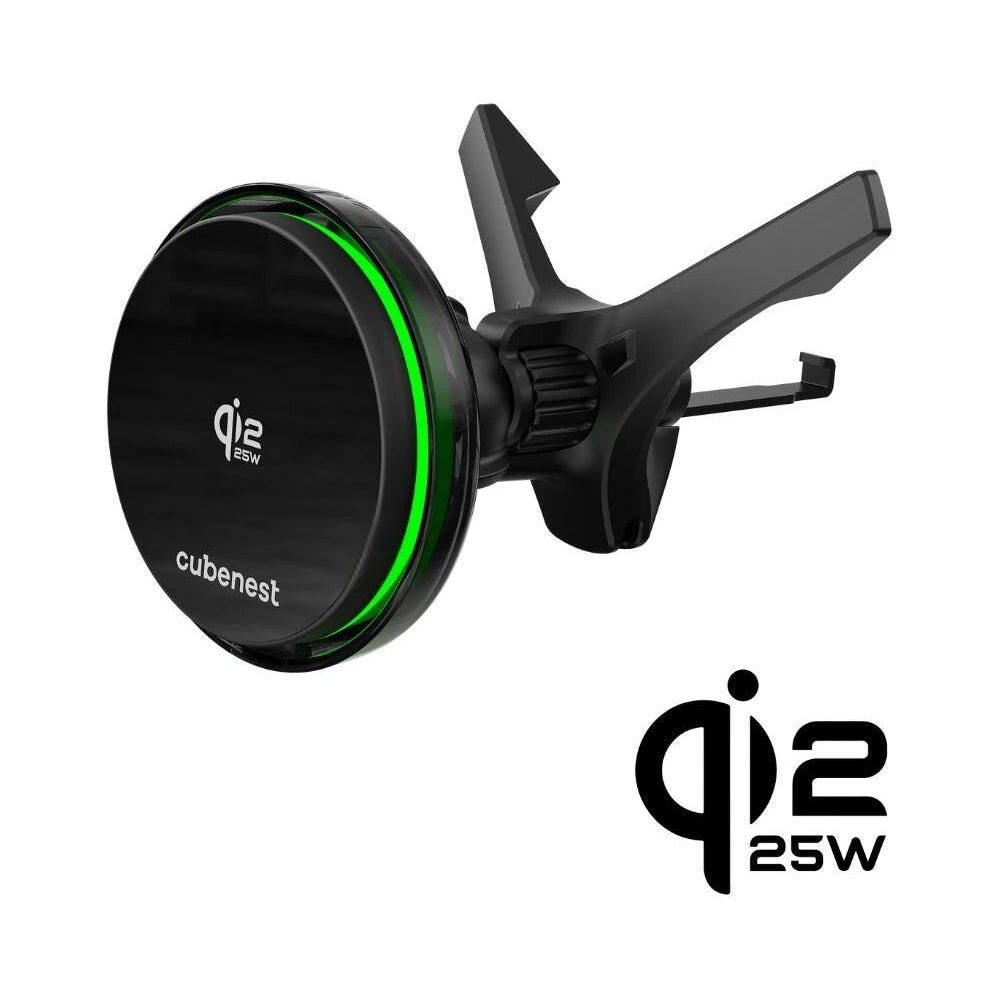 Cubenest SQ1C3 Qi2.2 (MagSafe) držiak do auta s nabíjaním a chladením - čierny - iSTYLE.sk