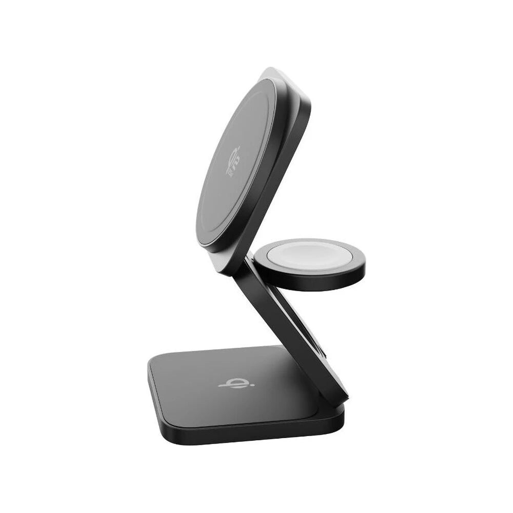 Cubenest SQ312 Ultra Qi2.2 (MagSafe) 3v1 sklápacia nabíjačka (35W) - čierna - iSTYLE.sk