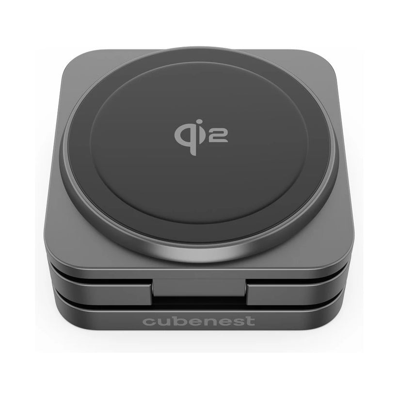 Cubenest SQ312 Fold Pro Qi2 (MagSafe) 3v1 magnetická nabíjačka čierna - iSTYLE SK
