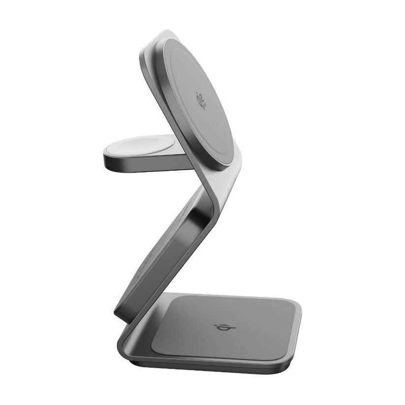 Cubenest SQ314 Qi2.2 (MagSafe) 3v1 nabíjačka (35W) - sivá - iSTYLE.sk