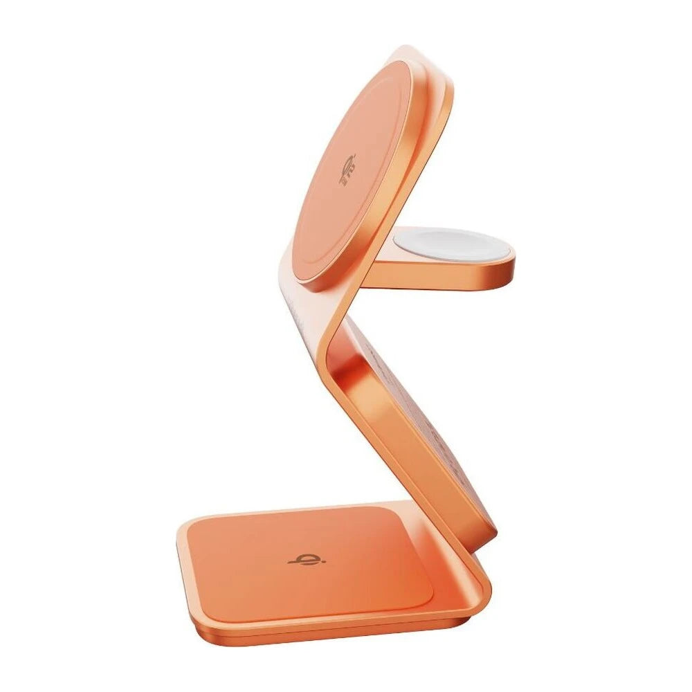 Cubenest SQ314 Qi2.2 (MagSafe) 3v1 nabíjačka (35W) - oranžová