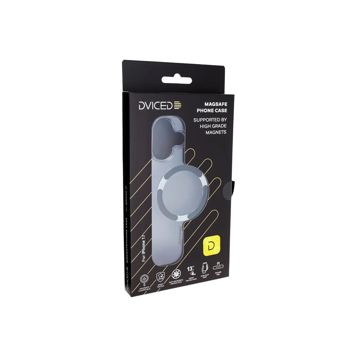 Kryt pre iPhone 17 Dviced MagSafe Clear Case - čierny