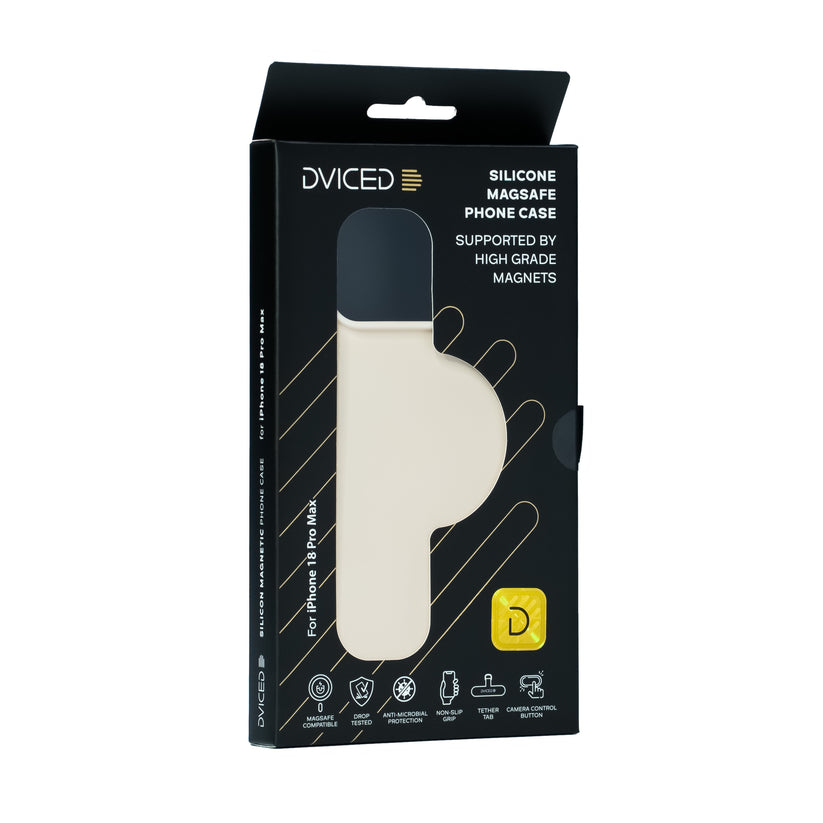 Silikónový kryt Dviced MagSafe pre iPhone 18 Pro Max – béžový - iSTYLE.sk