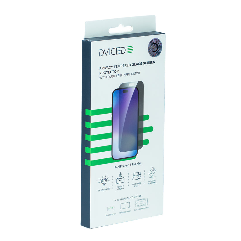 Ochranné sklo Dviced Privacy pre iPhone 18 Pro Max s bezprašným aplikátorom - iSTYLE.sk