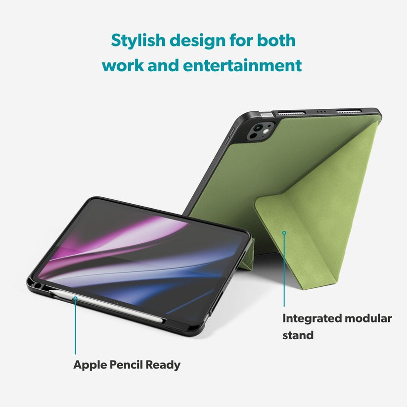 Puzdro Epico SolidWoven Flip so stojanom pre iPad Pro 11″/iPad Air 10,9″ a 11″ – zelené