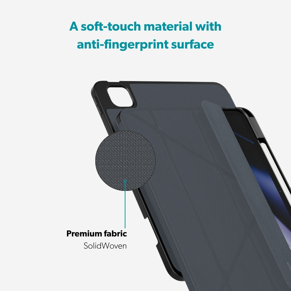 Puzdro Epico SolidWoven Flip so stojanom pre iPad Pro 11″/iPad Air 10,9″ a 11″ – čierne