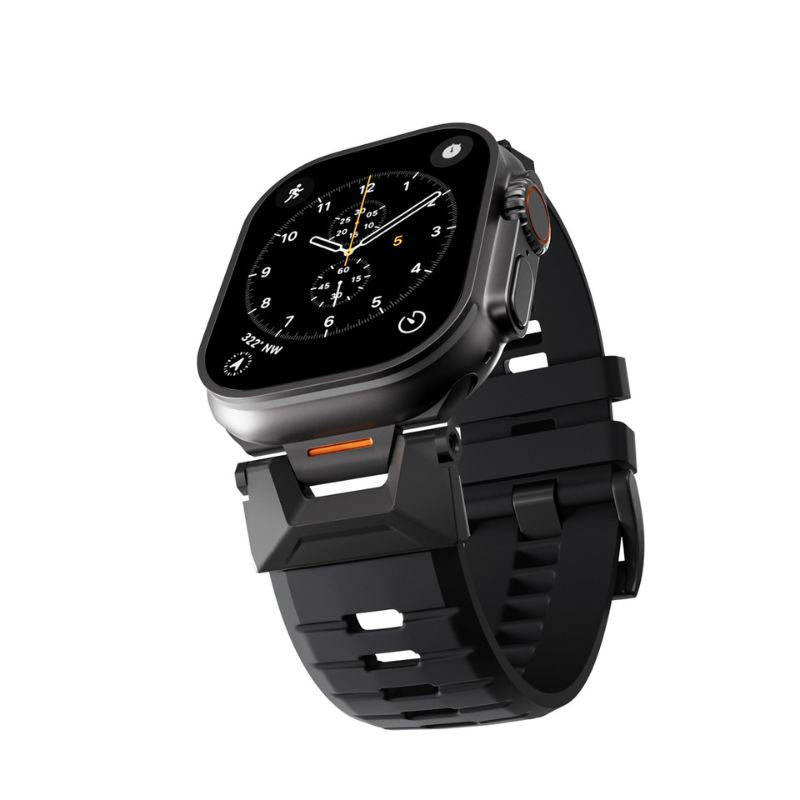Epico Rubber Pro remienok s nerezovým zapínaním pre Apple Watch 49/46/45/44/42mm - modrá - iSTYLE.sk