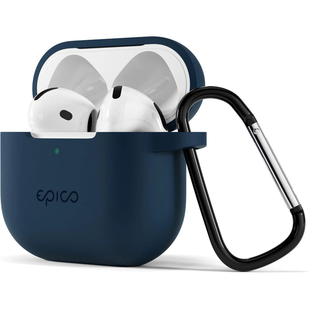 Epico odolný silikónový kryt pre Airpods 4 - tmavomodrý