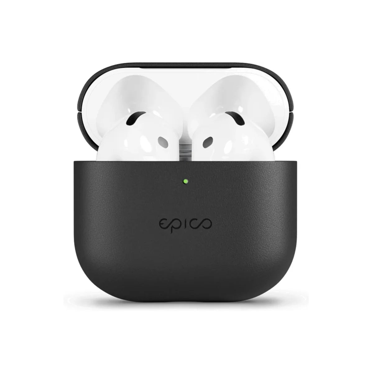 Púzdro pre AirPods 4 z pravej kože Epico Leather Case - čierne