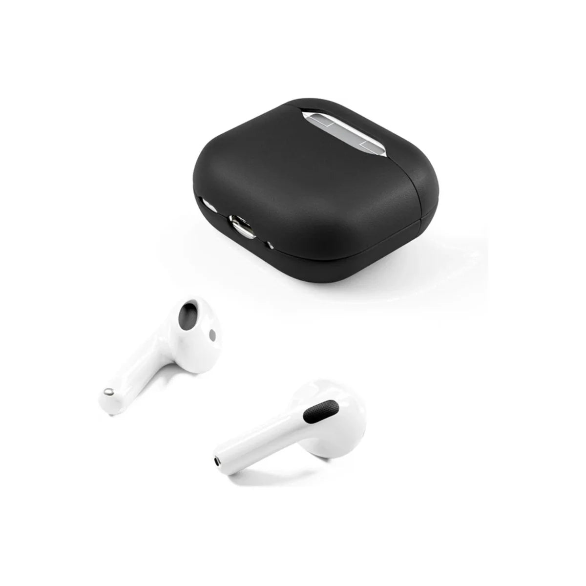 Púzdro pre AirPods 4 z pravej kože Epico Leather Case - čierne