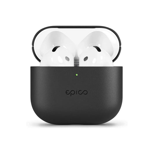 Púzdro pre AirPods 4 z pravej kože Epico Leather Case - čierne