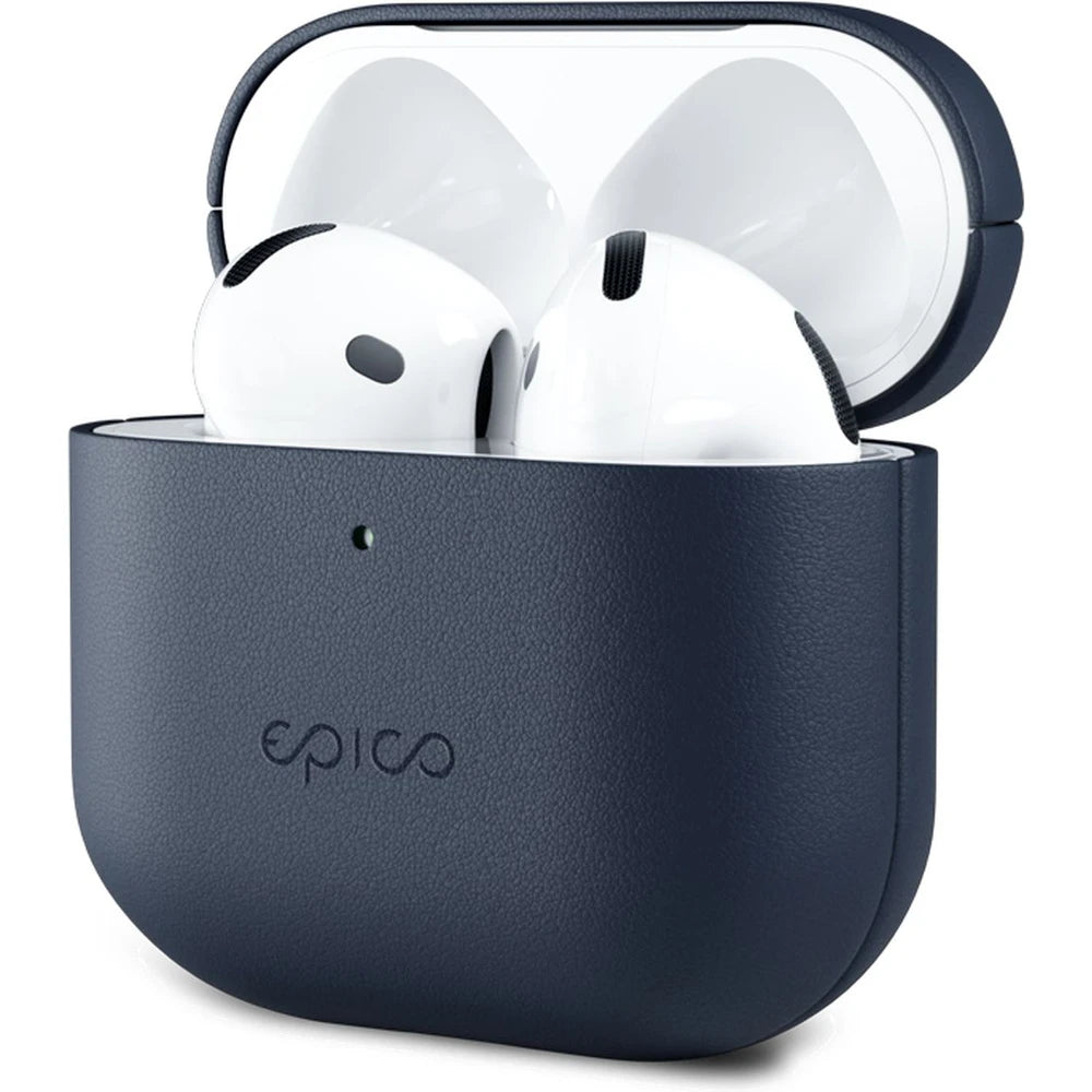 Púzdro pre AirPods 4 z pravej kože Epico Leather Case - modré