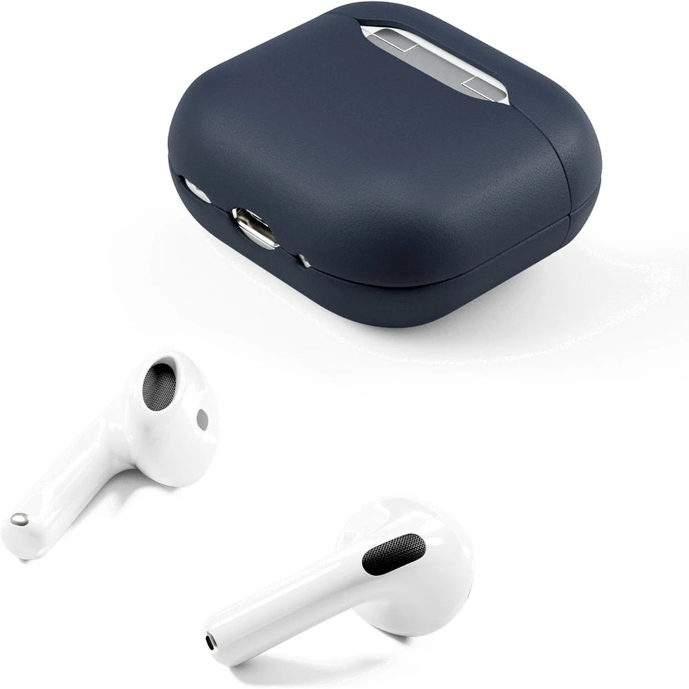 Púzdro pre AirPods 4 z pravej kože Epico Leather Case - modré